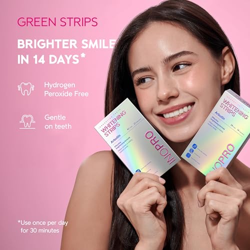 InoPro Teeth Whitening Strips 14-Day Kit - Peroxide-Free