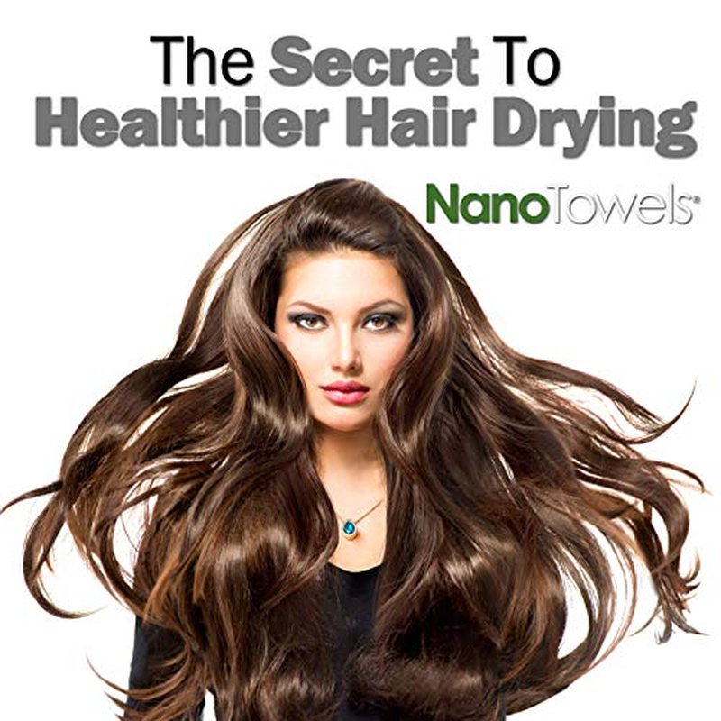 Nano Towels Hair Drying Wrap - Fast Dry, Anti-Frizz