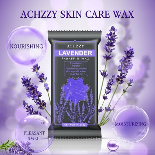 Achzzy Lavender Paraffin Wax Refills - 6 Pack Blocks for Hand & Feet
