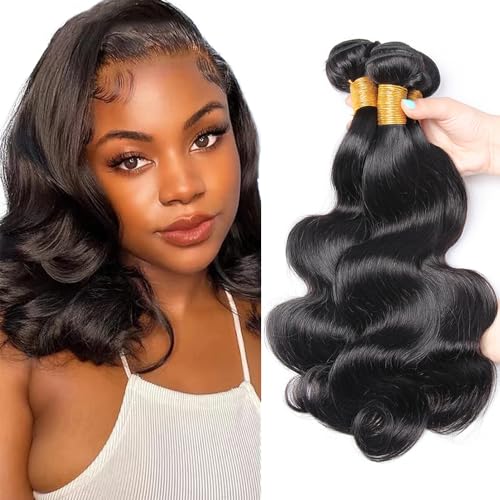 Brazilian Body Wave Hair Bundles 3-Pack 12-14-16 Inch