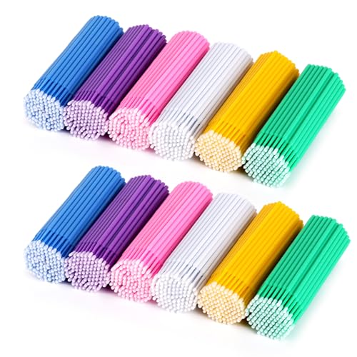 Micro Applicator Brushes 1200 Pcs - Eyelash Extension Wands