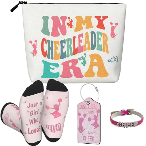 Cheerleading Makeup Bag for Women - Cheer Variation - Cosmetic & Travel Organizer