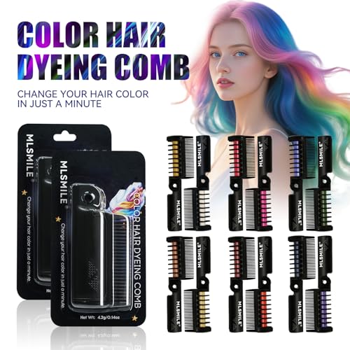 Easilydays Green Temporary Hair Chalk Comb for Kids & Adults, Washable Hair Color
