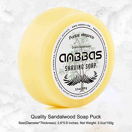 Anbbas Badger Hair Shaving Brush with Shaving Soap Bar and Upgrade Lathering Way-POP Mug A5 Melamine,Foaming Set for Men Wet Shave,Women Girls Hair Removal