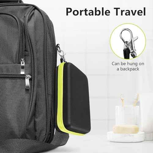 EcoVibe EVA Protective Shaver Hard Case Compatible with Philips One Blade QP2724/90 QP2834/70 QP2630/72 Hybrid Electric Trimmer Hard Portable Storage Carrying Case for Shavers and Accessories
