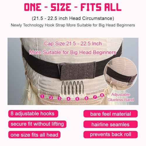 Blonde Bob Wig Human Hair 13x4 HD Lace Frontal Glueless Wigs Human Hair for Black Women 180 Density Pre Plucked 100% Brazilian Virgin Blonde Wigs Human Hair - 10 Inch Skinlike 613 Bob Wig