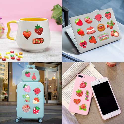 90 PCS Strawberry Temporary Tattoos for Kids | Waterproof Party Favors