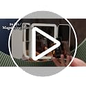 LED Makeup Mirror with Lights, 3X Magnification, Rechargeable