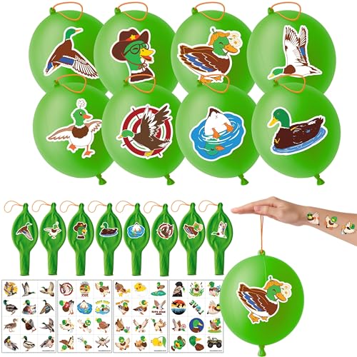 Duck Party Favors Pack - 48 Tattoos & 24 Balloons
