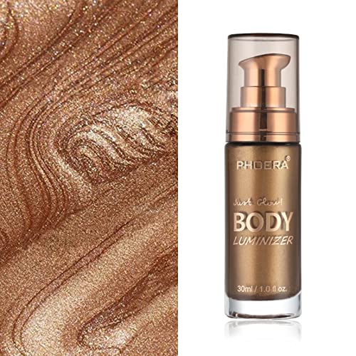 Lezero Body Shimmer Oil - Bronze Glow Luminizer, 1oz