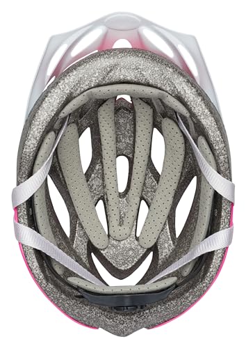 Schwinn Thrasher Bike Helmet for Adult Men Women Age 14+ with Suggested Fit 58-62cm, Lightweight with Adjustable Side and Chin Strap, No Light, Pink/White