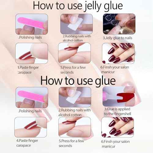 Medium Square Press On Nails Girls Fake Nails with Pink to white Ombre Simple and Stylish Design, Acrylic Artificial False Nails Press On Stick On Nails for Women