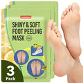 Purederm Exfoliating Foot Peeling Mask for Dry Cracked Feet - 3 Pairs