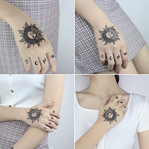 Temporary Tattoo Stickers - 9 Sheets Waterproof Designs