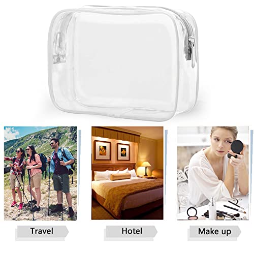 Tergy 20-Pack Clear Cosmetics Bags Waterproof Makeup Organizer with Zipper