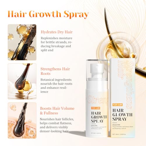 Hair Growth Spray with Rosemary Oil & Biotin for Thinning Hair