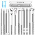 8PCS Blackhead Remover Kit - Pimple Extractor Tools for Face, Stainless Steel