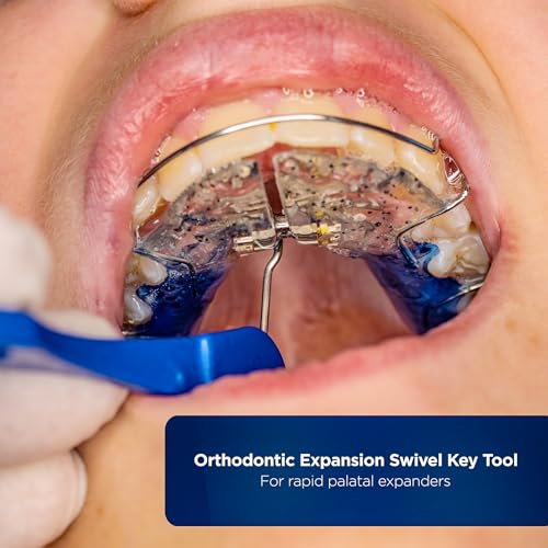 Galvanox Dental Orthodontic Expansion Swivel Key Tool for Palatal Expanders (3 Pack)