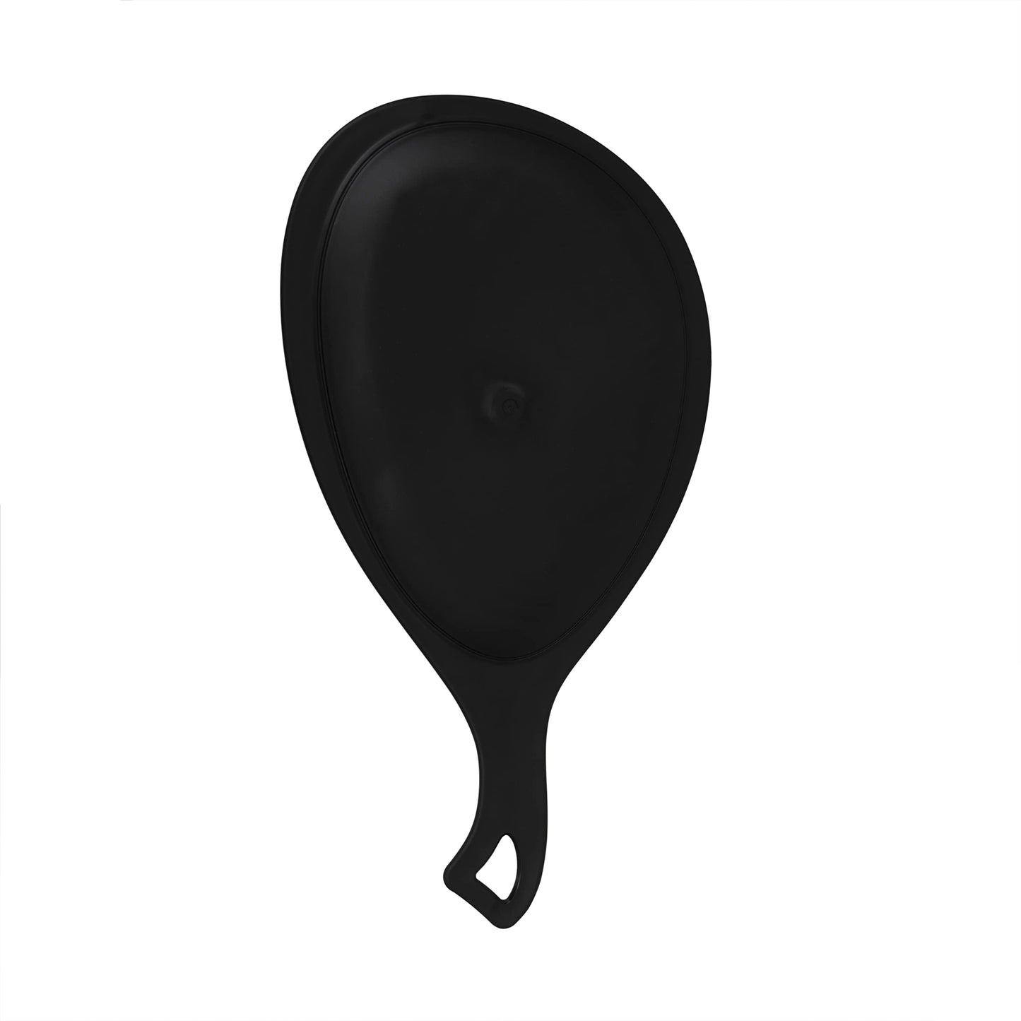 Zadro Large Hand Mirror with Handle Salon Mirrors for Hair Stylist, Big Handheld Mirror Makeup Mirror Wall Mounted Hang (Medium: 15" x 8", Black Onyx)