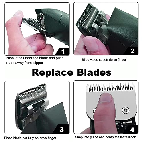 Rplacement Clipper Blade Compatible with Oster Detachable Classic 76 Octane Clipper, Size #00000(0.2mm)
