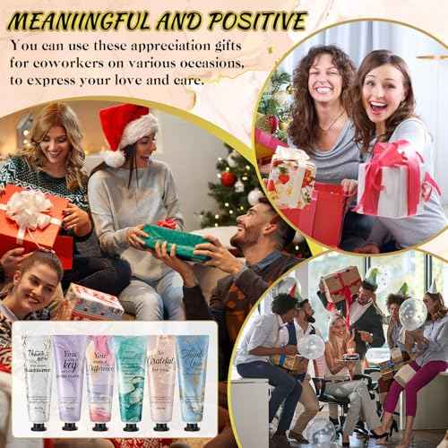 72pcs Mini Body Lotion Bulk Christmas Stocking Stuffers Inspirational Employee Appreciation Team Gifts for Women Travel Size Dry Skin Hand Cream Lotion for Teachers Day Christmas Staff Coworker Women