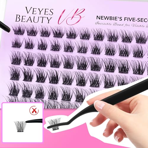 VEYESBEAUTY Siren Lash Clusters Kit Newbie's 5-Second Series 8-16mm