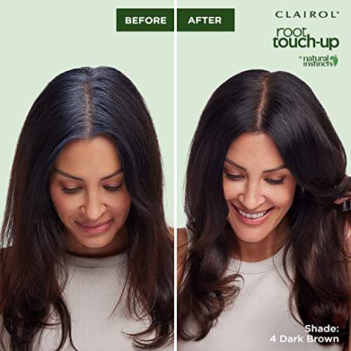Clairol Root Touch-Up by Natural Instincts Permanent Hair Dye, 6 Light Brown Hair Color, Pack of 1