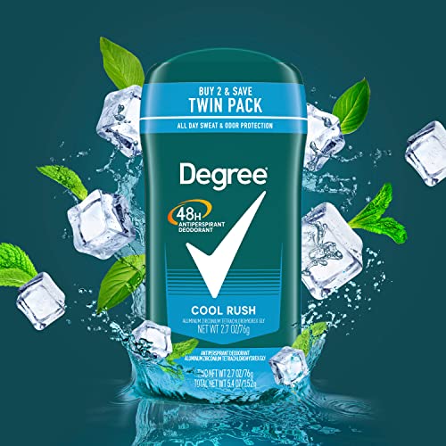 Degree Men Cool Rush Antiperspirant Deodorant Twin Pack 48-Hour