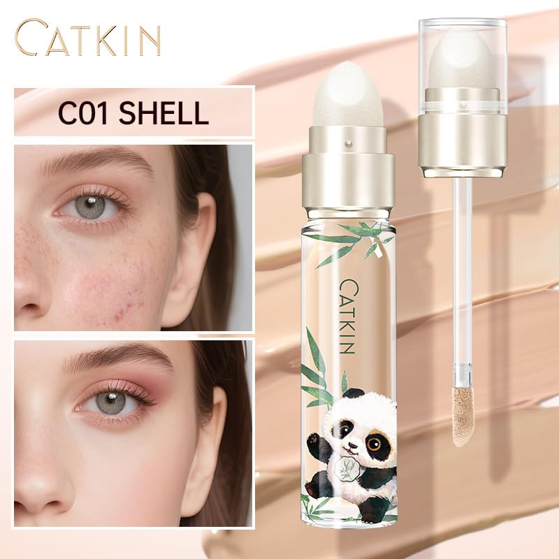 Catkin Full Coverage Liquid Concealer with Dual-Ended Applicator