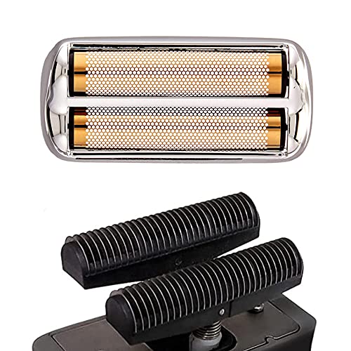 P4L FXRF2 Replacemnet Foil and Cutter fit for Babyliss PRO Barberology FXFS2 (FOILFX 02) ,Generic Shaver Head for Babylisspro Replacement Blade,Babyliss Foil Shaver Replacement Part (Silver)