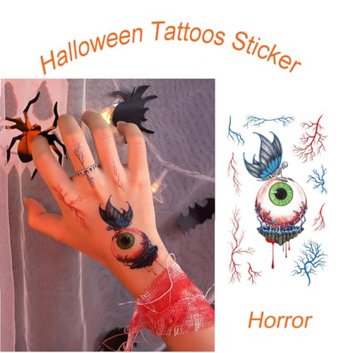 Temporary Tattoos Halloween 5-Piece Set Fake Stickers