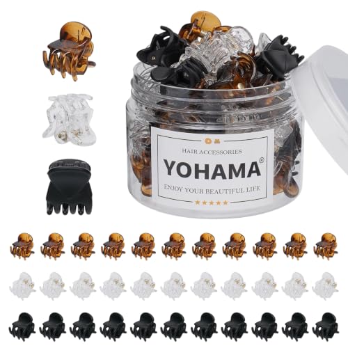 YOHAMA 36 Mini Hair Claw Clips Set - Durable Grip for All Hairstyles
