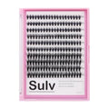 SULV D Curl Wispy Lash Clusters - 200PCS Soft Band Eyelash Extensions for Beginners