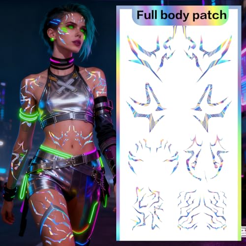 Rumi Temporary Tattoos Waterproof Cosplay Anime Stickers 8 Sheet Set