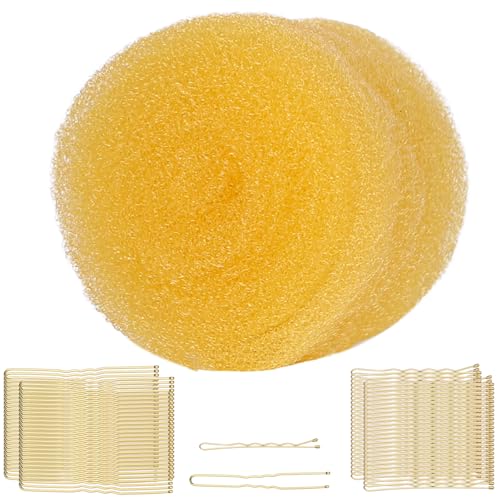 Hair Sponge for Updos & Volume - Bun Maker with 100 Pins