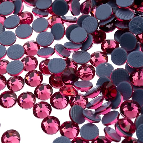 Flat Back Hotfix Rhinestones, ss20 (4.7mm), Light Rose 1440pcs