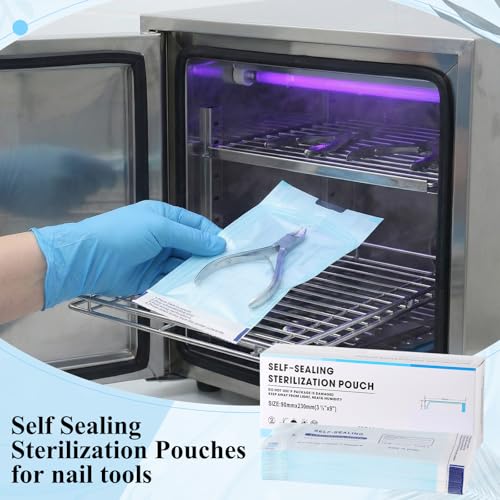 Lothee Cuticle Trimmer Kit with 200 Sterilization Pouches