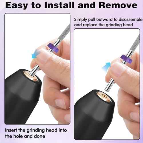 3/32¡± Tungsten Carbide Nail Drill Bit Buffer Cuticle Remover, Two-Way Rotation Fine Grit-3XF Professional Gel Remover for Manicure Home Salon Pedicure Use Sliver
