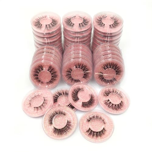 Wholesale Fales Eyelashes, Mink Lashes Thick 5D Volume Natural Fake Lashes Pack(30 Pairs)