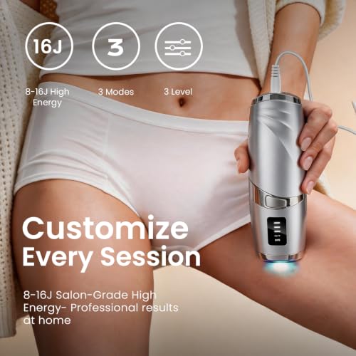 Laser Hair Removal Device LIJAI Silver IPL Hair Removal for Women & Men