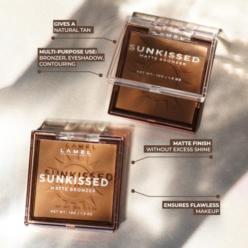 Lamel Sunkissed Matte Bronzer Powder 0.35oz - Cruelty-Free