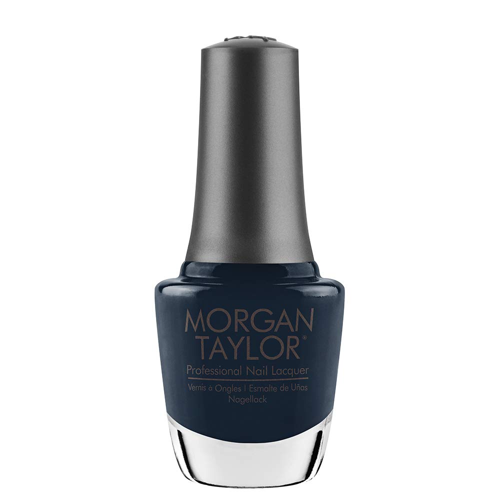 Morgan Taylor Nail Lacquer (Denim Du Jour) Blue Nail Polish, Finger Nail Polish, Long Lasting Nail Polish, Blue Nail Lacquer, Finger Nail Polishes, .5 ounce