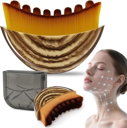Lymphatic Contour Face Brush | Manual Drainage Massager with Case