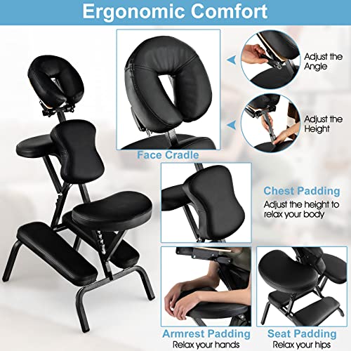 Portable Massage Chair with Carrying Bag – Lightweight & Foldable