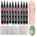 YOUKOYI Temporary Tattoo Pens 10-Pack, Washable Body Markers