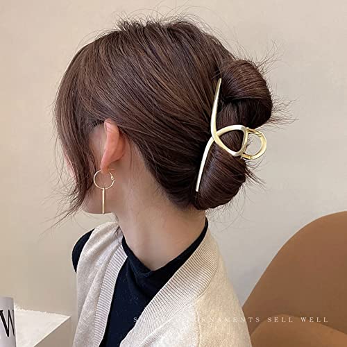Mehayi 3Pc Metal Large Claw Clips for Thick Hair