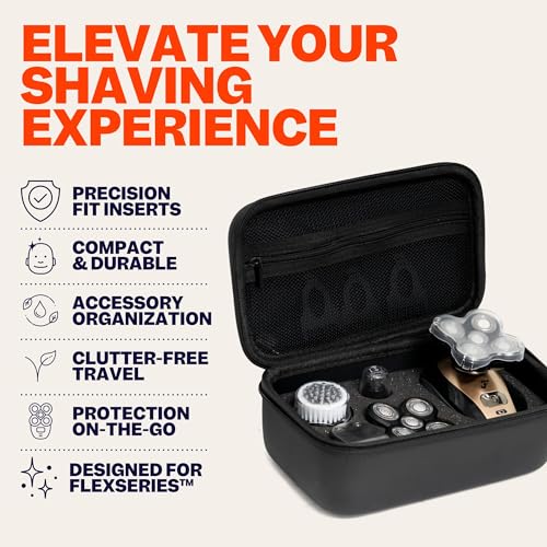 Freebird FlexSeries Travel Case - Robust and Water-Resistant, Enhanced Durability, Customizable Foam Inserts, Spacious and Portable, Compatible with FlexSeries Shaver for Men and Women V2.0