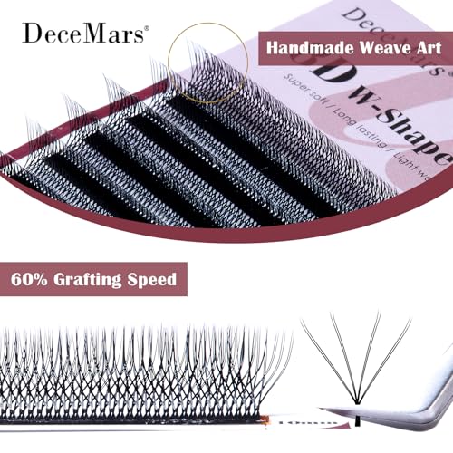 8D W Eyelash Extensions - Easy Fans Russian Volume Clusters