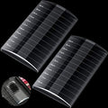 Maitys 2 Pcs Eyelash Crystal Pallet Eyelash Extension Tray Lash Holder Bigger Size Glass Pallet False Lash Tray Strip Adhesive Glue Holder, 4.13 x 2.36 x 0.47 Inch