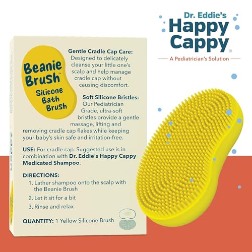 Happy Cappy Beanie Brush - Gentle Cradle Cap & Dandruff Scalp Scrubber